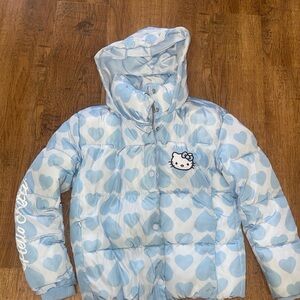 Forever 21 Kids Light Blue Hello Kitty Jacket